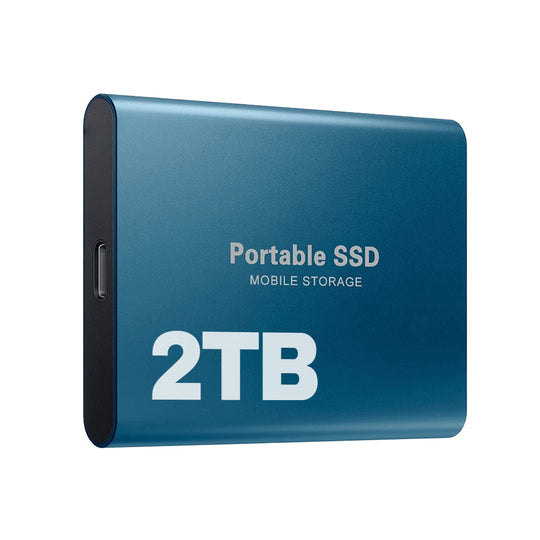 Ekstern SSD Harddisk Kompakt Bærbar Lagring 256 GB til 2 TB 6