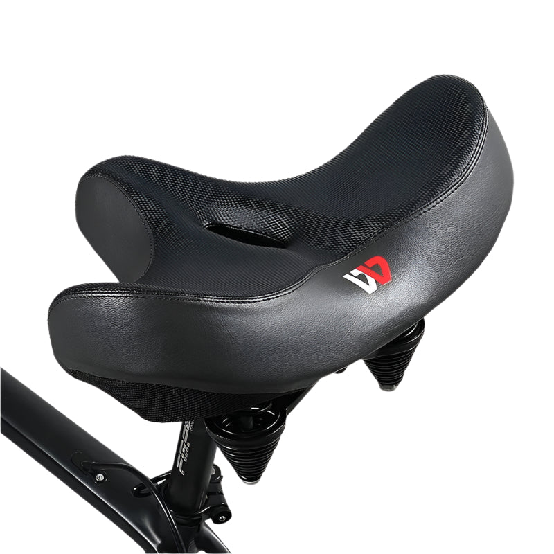 Ekstra Bred Sykkelsete Ergonomisk PU-lær med Støtdemping 0