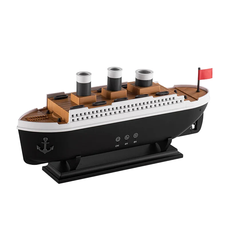 Elektrisk Aromaterapi Luftfukter med Havskipsdesign 0