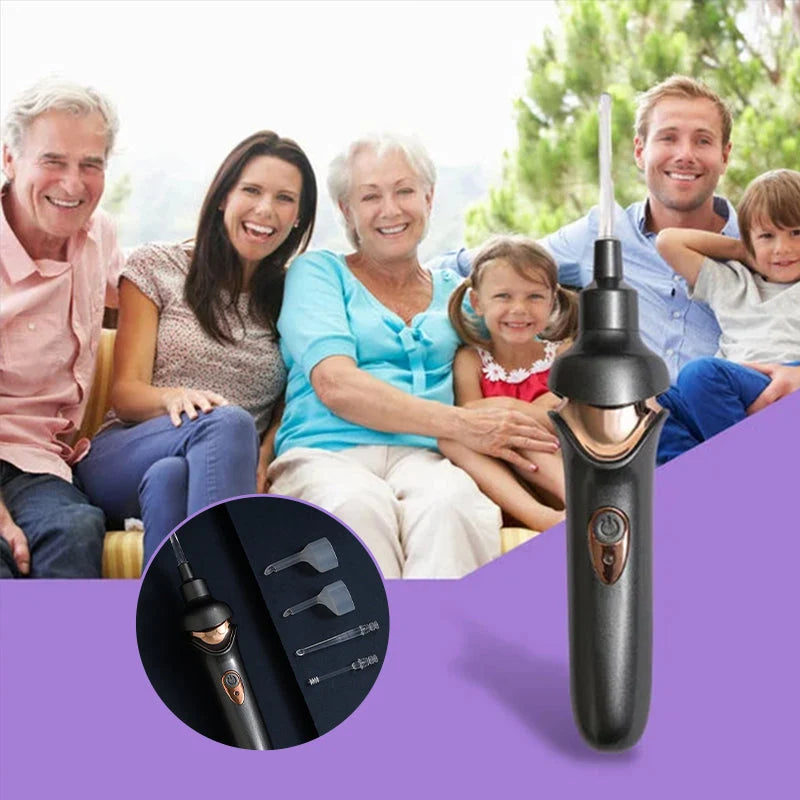 Elektrisk Ørevoksrenser 5-i-1 med LED-lys og Myk Silikonspiss 1