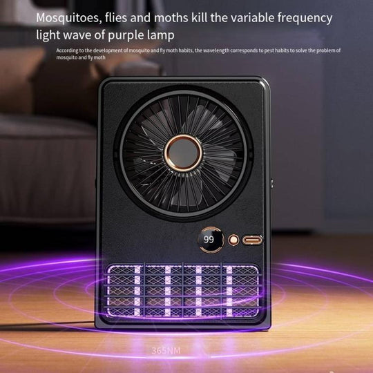 Elektrisk Vifte med Myggfelle og LED Display 3