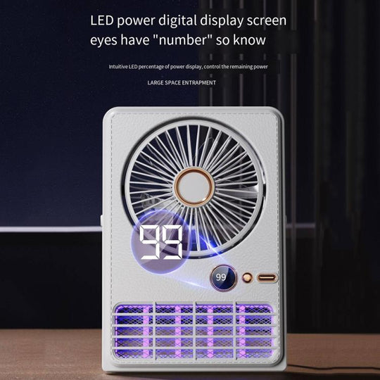 Elektrisk Vifte med Myggfelle og LED Display 6