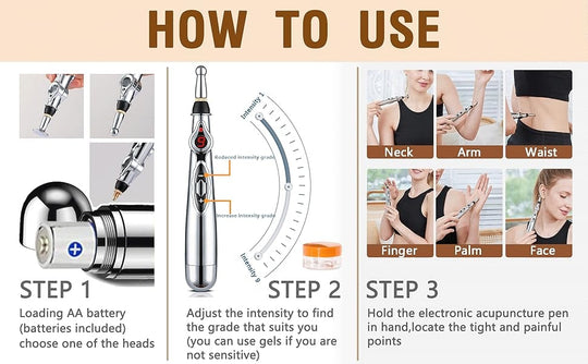 Elektronisk Akupunkturpenne for Energimassasje 5