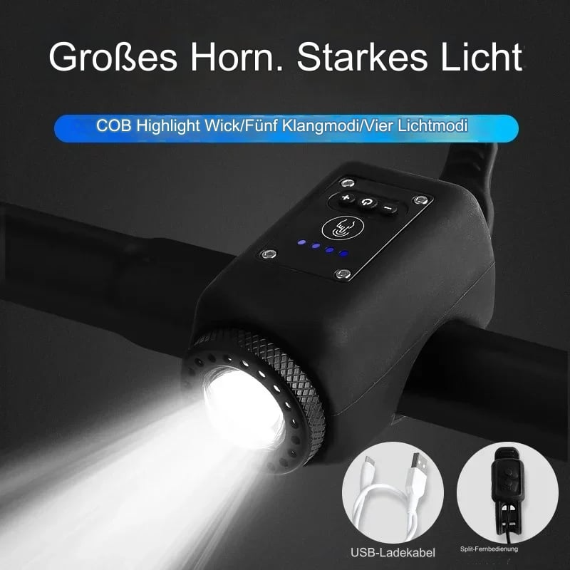 Elektronisk Hornklokke med LED Lys for Sykkel 3