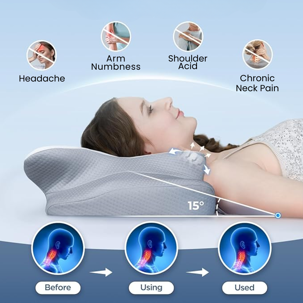 Ergonomisk Nakke- og Hodepute for Optimal Støtte 8