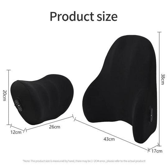 Ergonomisk Nakke- og Korsryggpute med Vibrasjonsmassasje 6