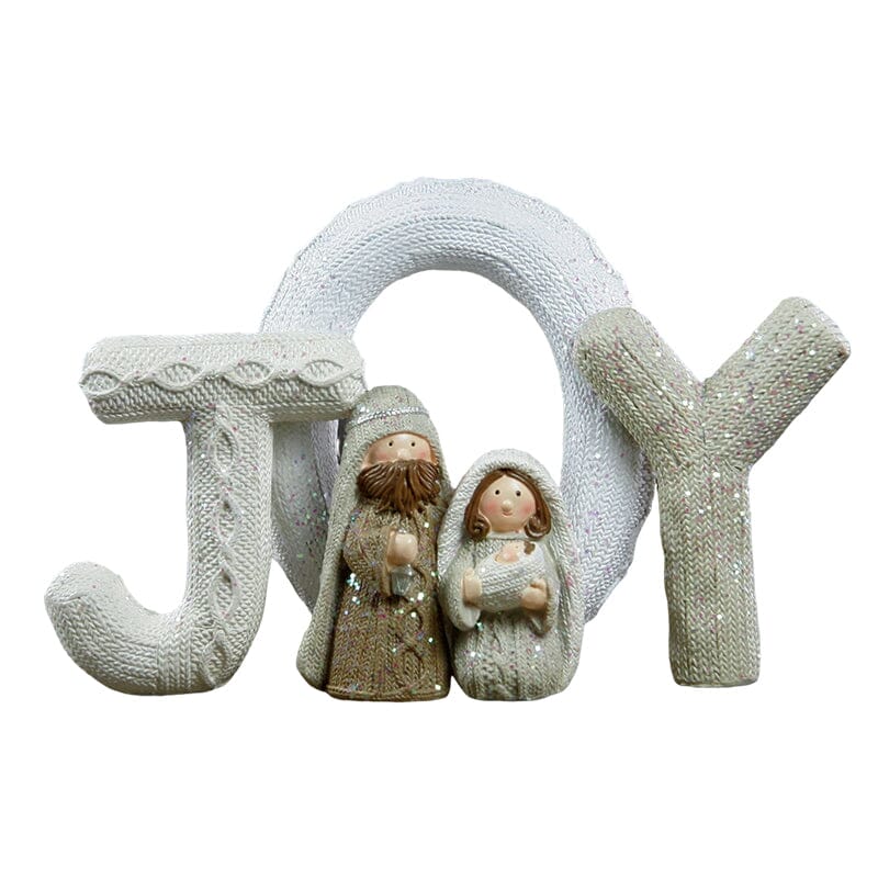 Familie Krubbestatue Håndlaget 9