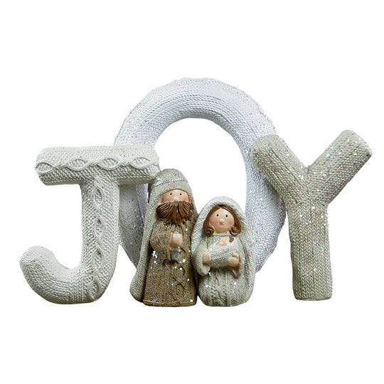 Familie Krubbestatue Håndlaget 9