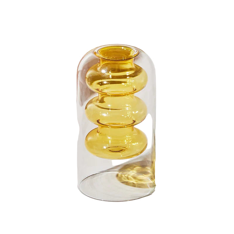Fargerik Glassvase Skandinavisk Design 0