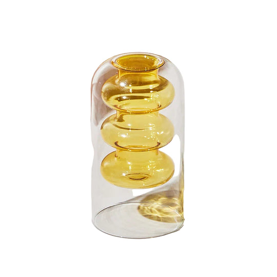 Fargerik Glassvase Skandinavisk Design 0
