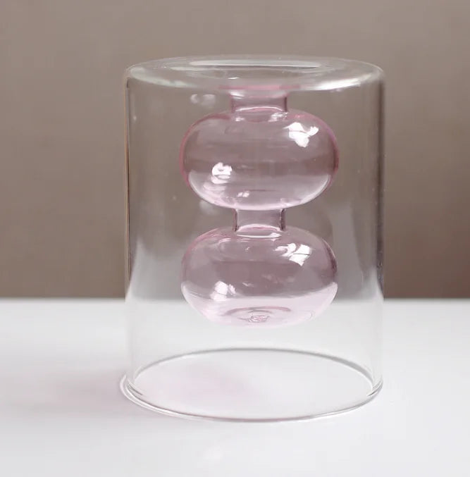 Fargerik Glassvase Skandinavisk Design 10