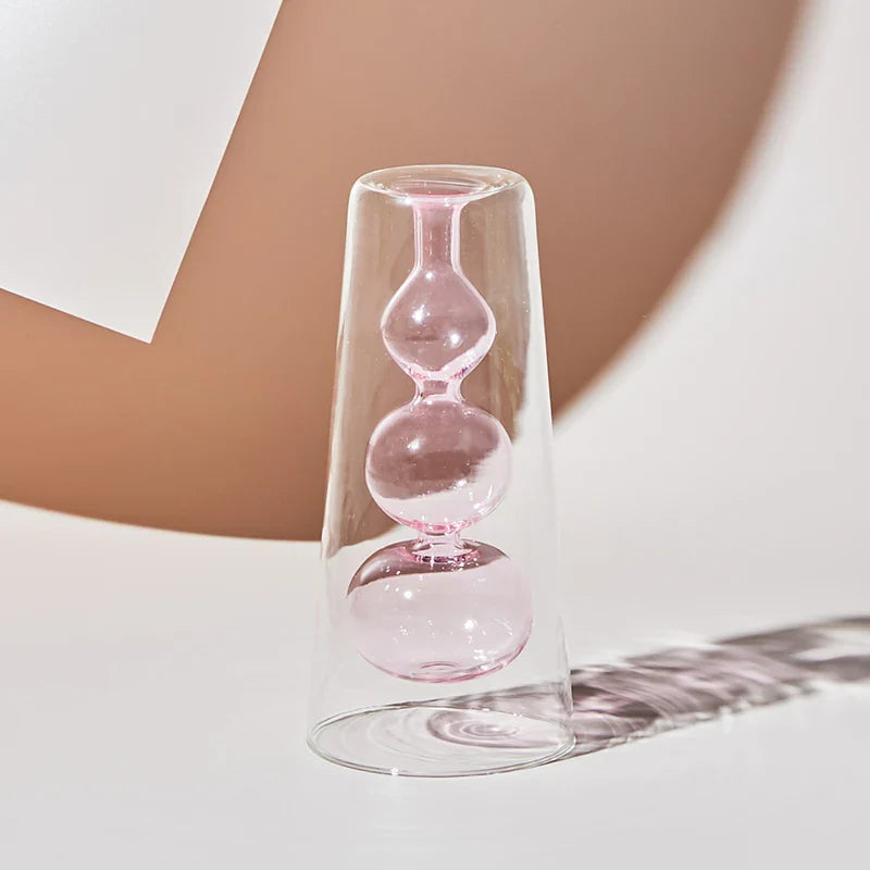Fargerik Glassvase Skandinavisk Design 12
