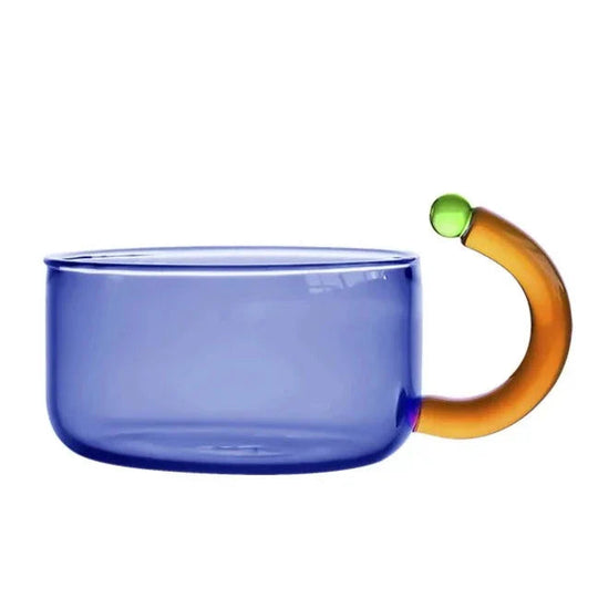 Fargerikt Te-sett i Borosilikatglass 7