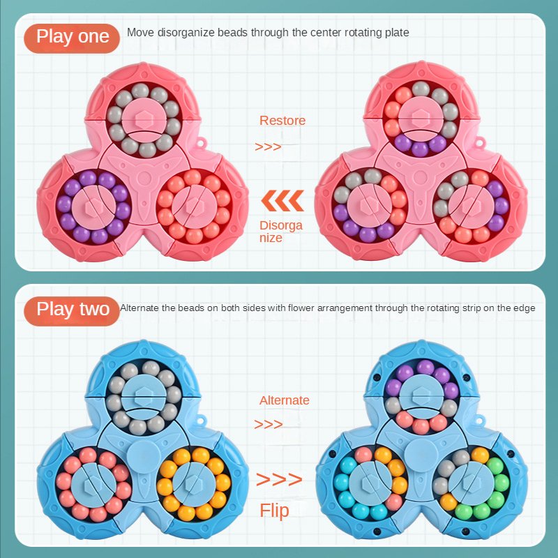 Fidget Spinner og Rubik's Kube for Barn 3