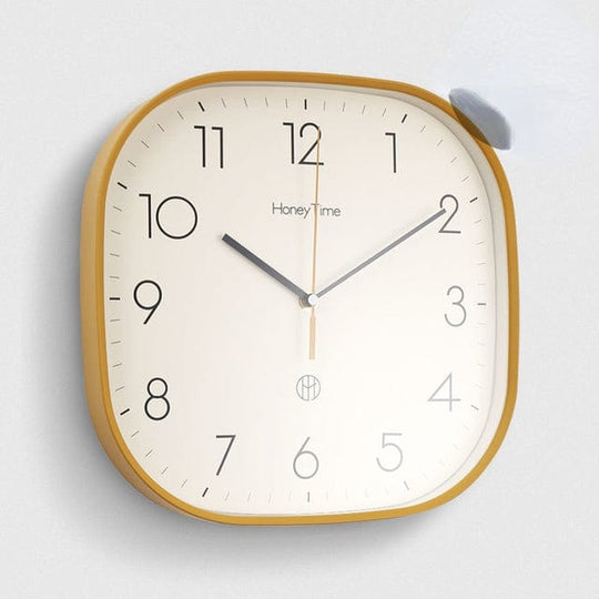 Firkantet Veggklokke Retro Stil 2