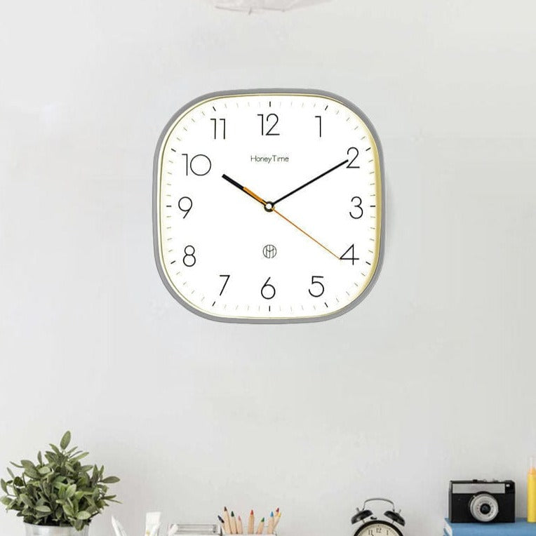 Firkantet Veggklokke Retro Stil 6
