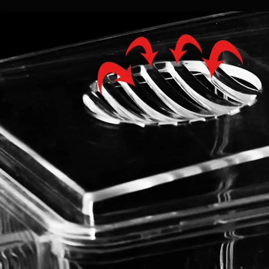 Fiskeklekkeriboks med Fire Rom og Transparent Design 3