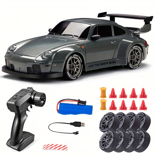 Fjernkontrollbil 1:24 Drift med LED-hjul 3
