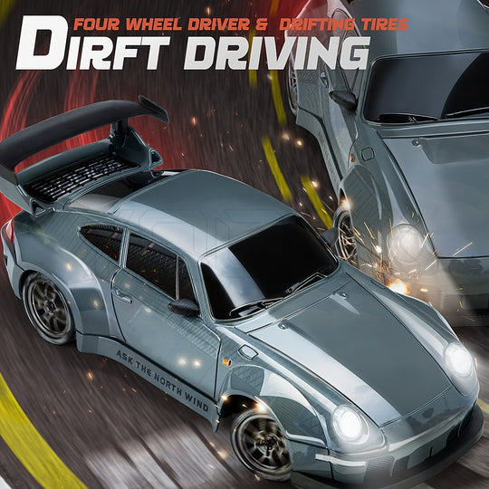 Fjernkontrollbil 1:24 Drift med LED-hjul 5