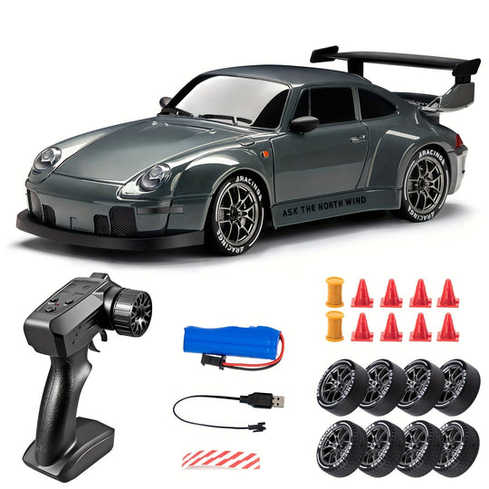 Fjernkontrollbil 1:24 Drift med LED-hjul 9