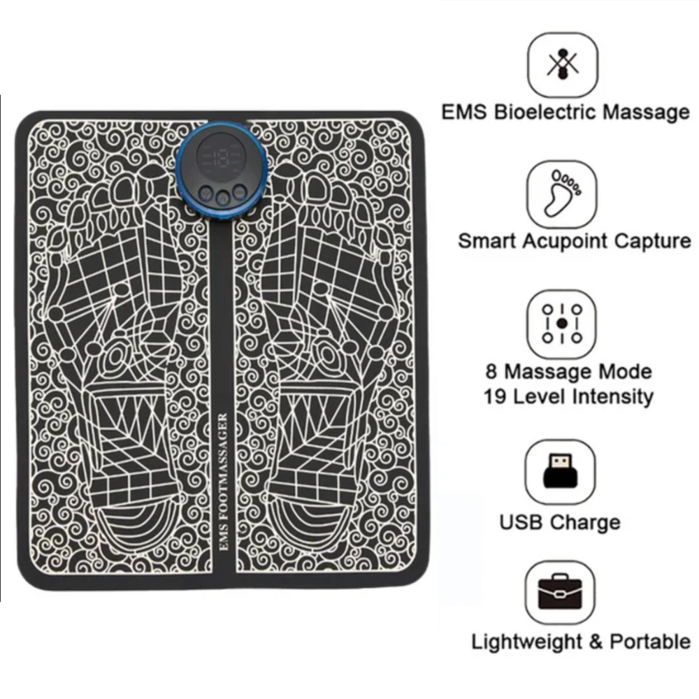 Fotmassasjepute med Elektrisk Muskelstimulering 2