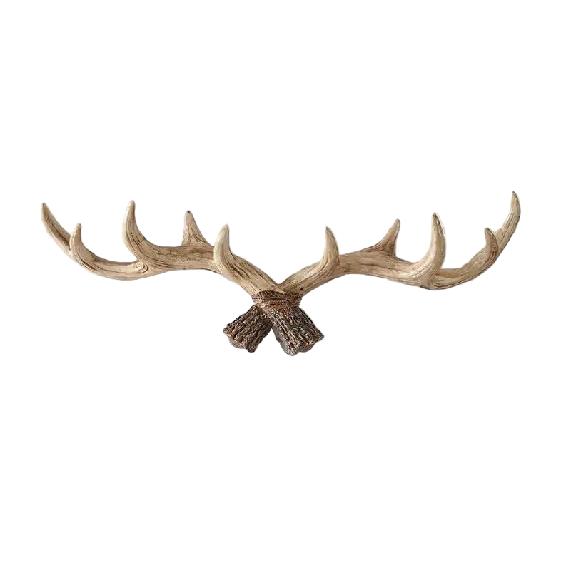 Frakkestativ i Vintage Antler Stil for Inngangspartiet 0