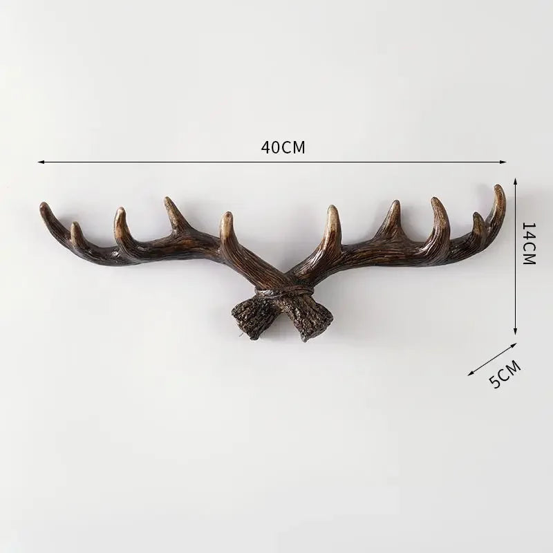 Frakkestativ i Vintage Antler Stil for Inngangspartiet 10