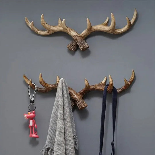 Frakkestativ i Vintage Antler Stil for Inngangspartiet 6