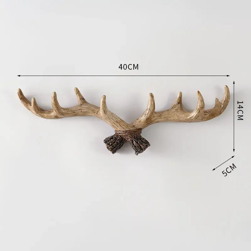 Frakkestativ i Vintage Antler Stil for Inngangspartiet 8