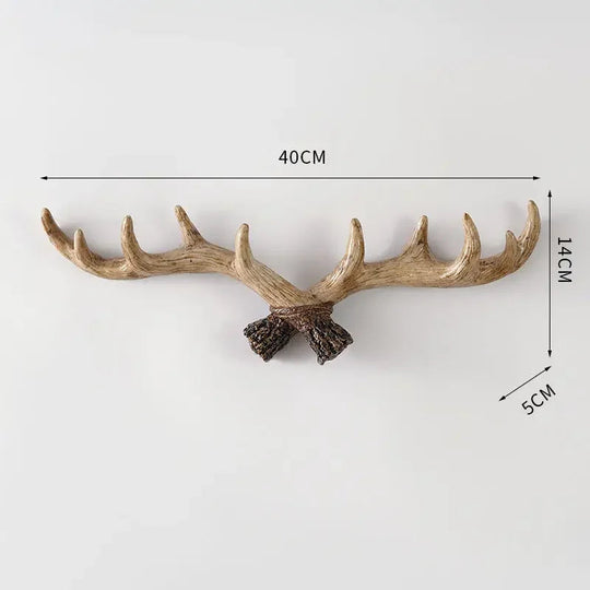 Frakkestativ i Vintage Antler Stil for Inngangspartiet 8