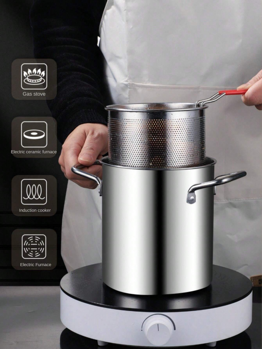Fritøs i Rustfritt Stål med Smart Teknologi 2
