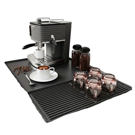 Kaffematte Silikon 2-i-1 med Hevede Kanter