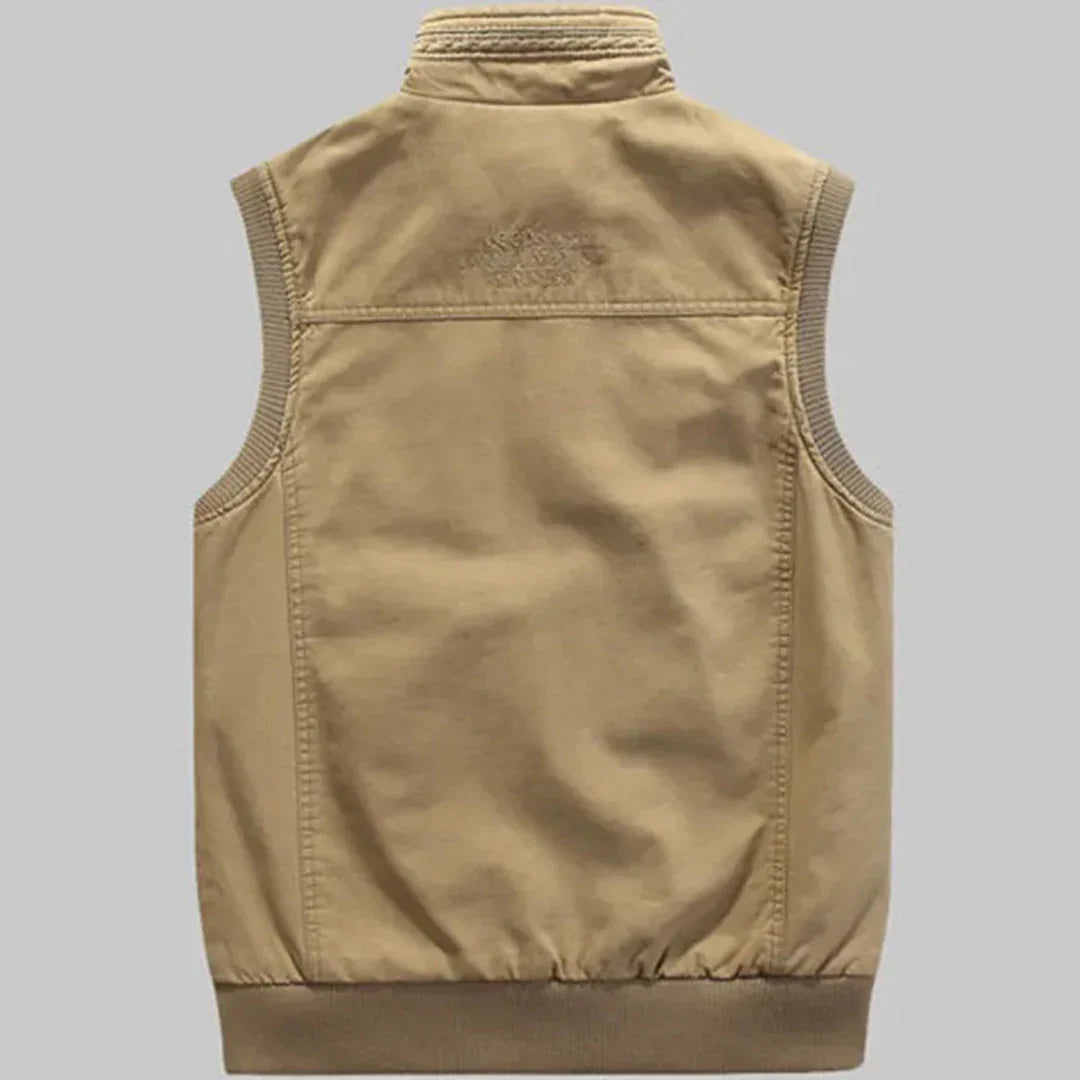 Gilet Homme Sans Manche Multifonctionnel avec Poches Pratiques 2