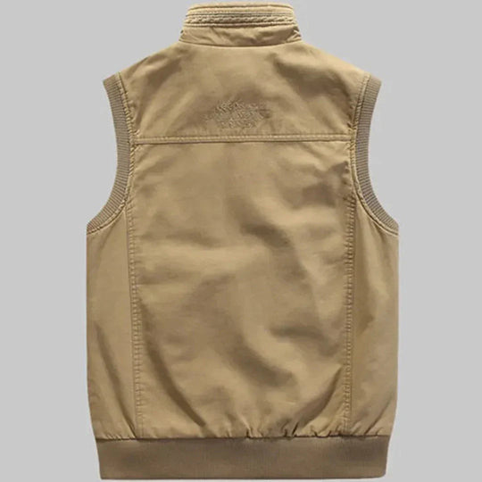 Gilet Homme Sans Manche Multifonctionnel avec Poches Pratiques 2