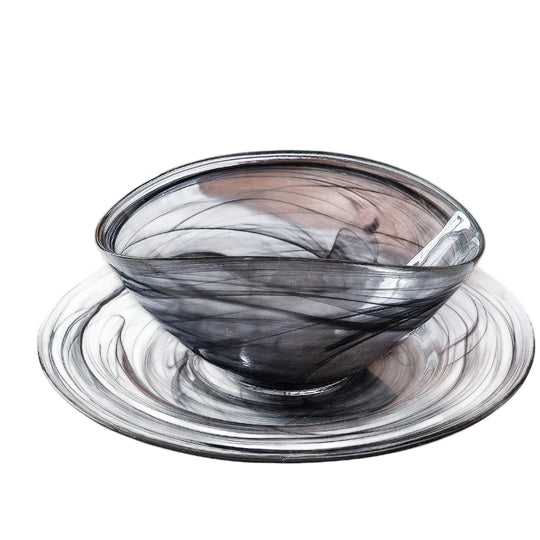 Glass Salatbolle Uregelmessig Design 1