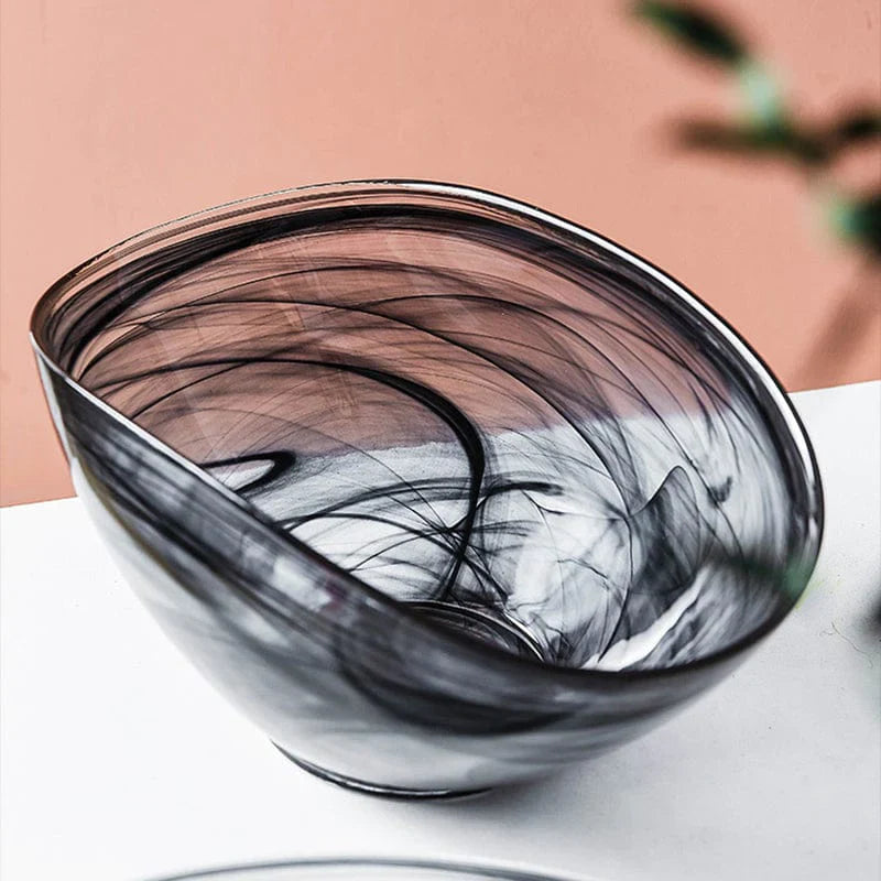 Glass Salatbolle Uregelmessig Design 2
