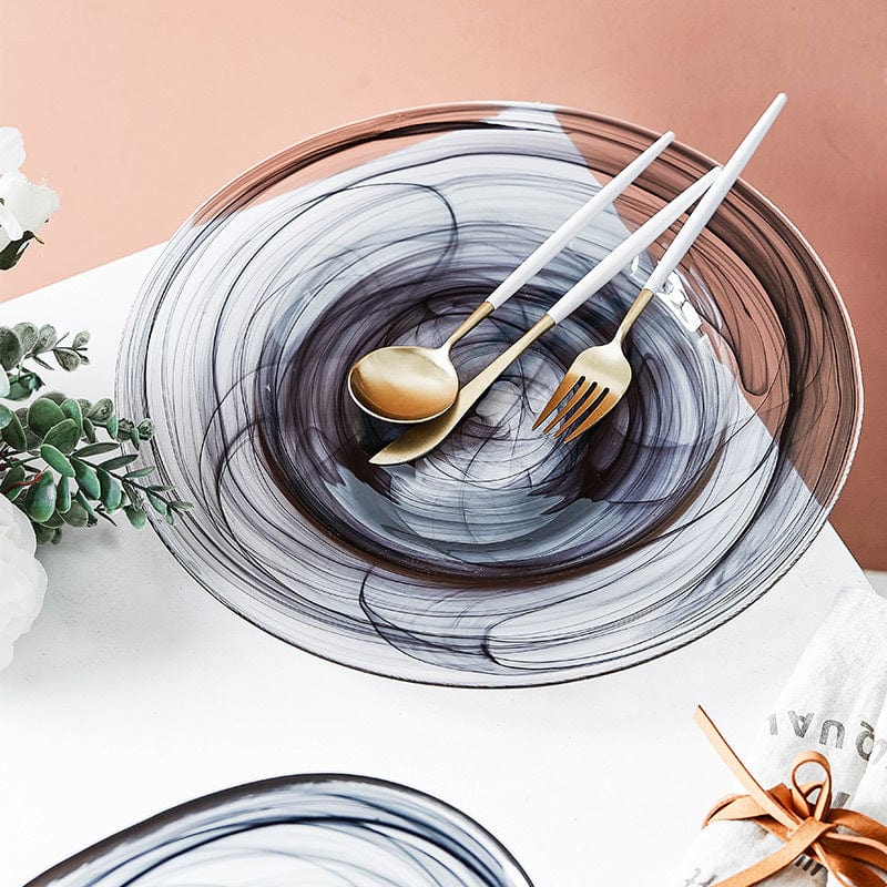 Glass Salatbolle Uregelmessig Design 3