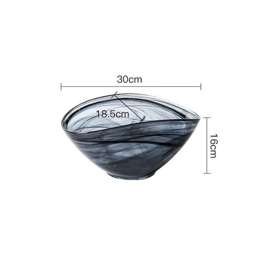 Glass Salatbolle Uregelmessig Design 6
