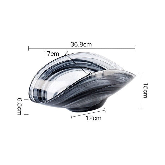Glass Salatbolle Uregelmessig Design 7