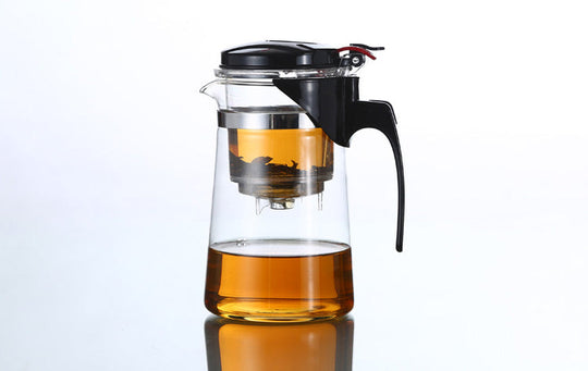 Glass Te Kanne med Lekkasje-Sikker Infuser 1