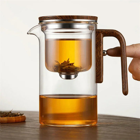 Glass Tekanne med Infuser for Løs Te 1