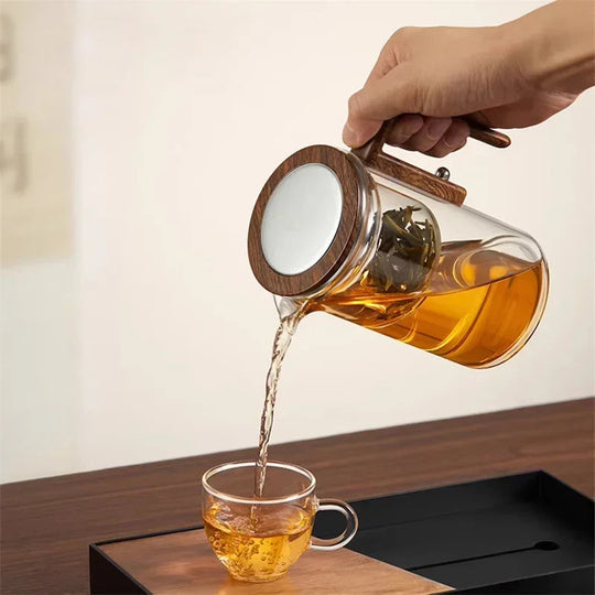 Glass Tekanne med Infuser for Løs Te 8