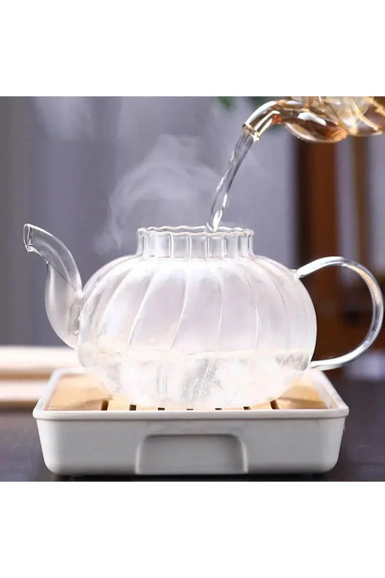 Glasstekanne Med Infuser Til Løs Te, 1200 Ml, Praktisk Design 2