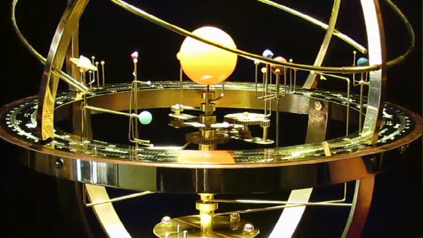 Grand Orrery-modell med Bevegelige Planeter og Detaljert Design 2