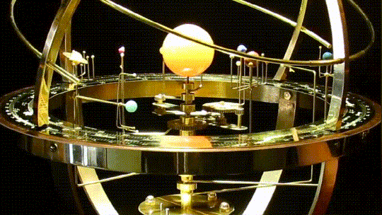 Grand Orrery-modell med Bevegelige Planeter og Detaljert Design 2