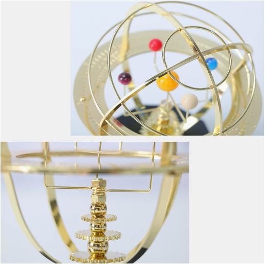 Grand Orrery Modell Håndlaget Mekanisk Solsystem 2
