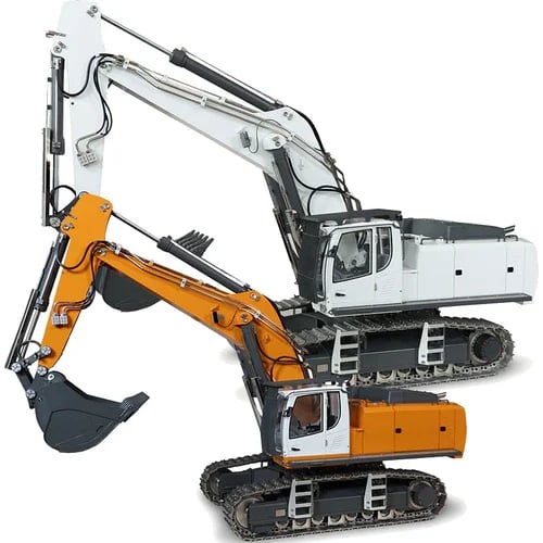Gravemaskin i Skala 1:14 Med Fungerende Hydraulisk Arm 4