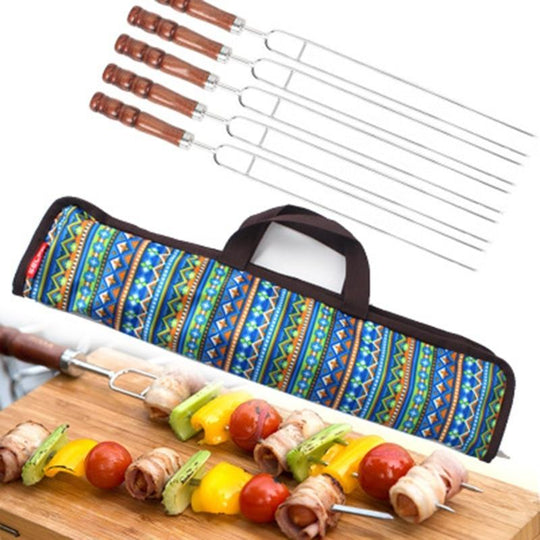 Grillgafler for Utendørs Matlaging - 5 Delt Sett 1