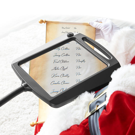 Gulvlampe med Forstørrelsesglass og LED-belysning for Lesing og Detaljarbeid 3