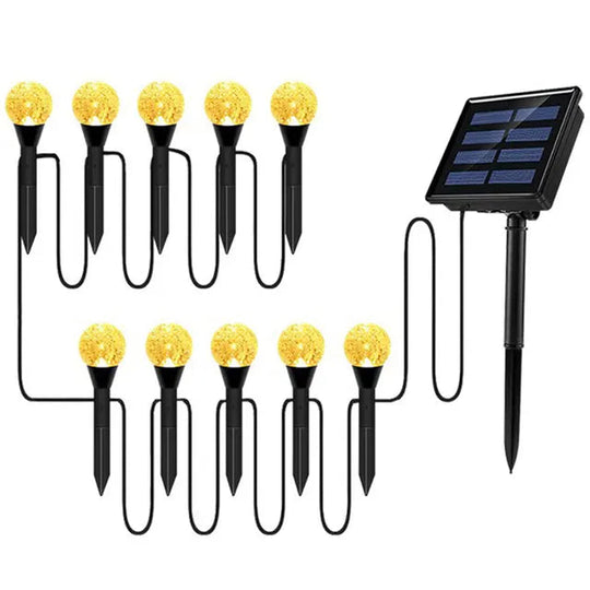 Hagebelysning Solcelle Globe-lamper Fargeskiftende 0